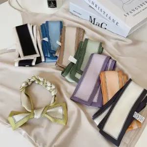 간절기 롱스카프 여성 모던한 실크스카프 봄 가을여행