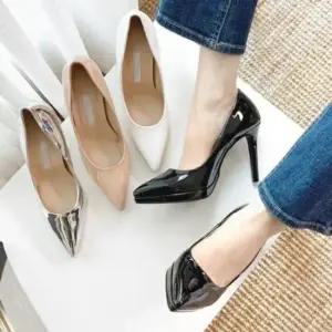 여성하이힐 여성 펌프스힐 뾰족코 하이힐 4컬러 10cm굽