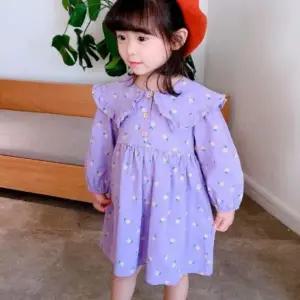 여아 아동 봄 긴팔 빅카라 원피스 드레스
