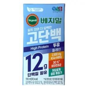 베지밀 고단백두유 플레인 190ml 32팩
