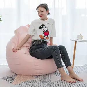 [굿즈트리](주문제작)(리벨리) 트랜디한 컬러 빈백 소파 (핑크) (S)