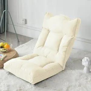 [굿즈트리](주문제작)(리벨리) 크라운 각도조절 1인용 좌식소파 (베이지)