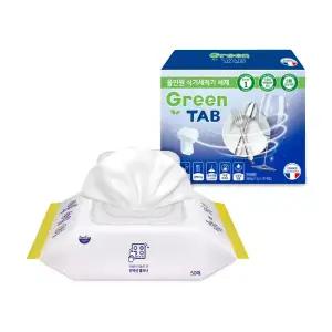 자우버 주방 다용도클리너 50매입+그린탭 식기세척기 세제 30개입