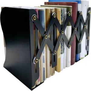 유에슈니 금속 북엔드 무거운 책을 위한 책 끝 선반을 조절 가능한 책꽂이 가정/학교/사무실을 스토퍼 최대