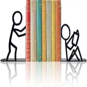 북엔드 장식 금속 유니크 오피스 데스크 귀여운 책 읽기 끝 책장 장식을 위한 스쿨 도서관 침실 애호가