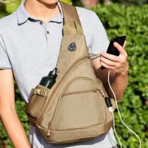 남성 아웃도어 물통 크로스바디백 가방