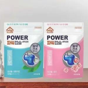일반드럼겸용 실내건조 파워캡슐 세탁세제 32개입