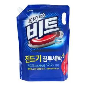 비트 세탁 세제 2L 세탁기 빨래 액체 세제 일반용 리필 빨래세제 세탁세제