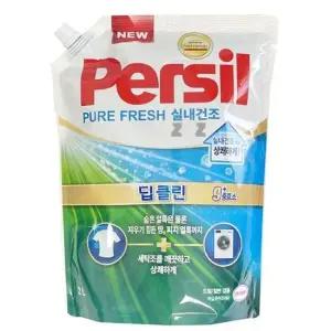 퍼실 세탁 세제 2.2l 세탁기 빨래 세제 실내건조 리필 빨래세제 세탁세제