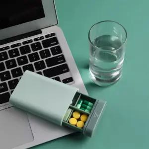 고급 휴대용 약통 비타민 영양제 케이스 요일별