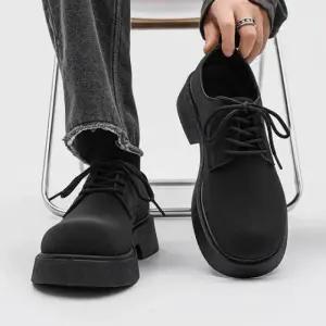 남성 더비 로퍼 미니멀 플랫폼 토신발