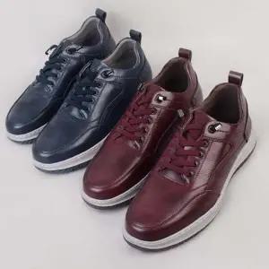 남성 가죽 캐주얼 운동화 오버 소가죽
