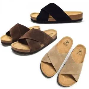 남성 스웨이드 여름신발 실내화 슬리퍼