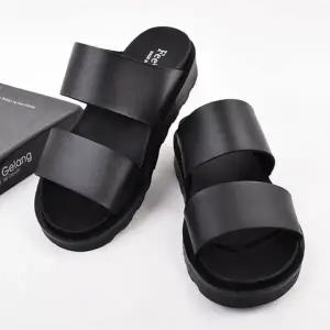 남성 여름 슬리퍼 사무실 푹신한 통굽