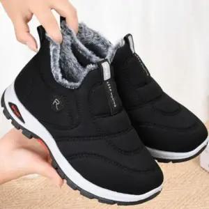 남녀공용 기모 겨울 슬립온 패딩 부츠