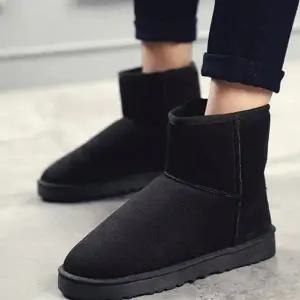 겨울 스웨이드 남자 부츠 방한 털신발