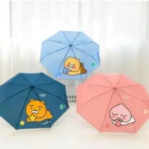 일러스트 자동 3단 초경량 원터치 우산 스카이