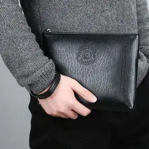 남성 클러치백 포켓 휴대폰 가죽 지갑