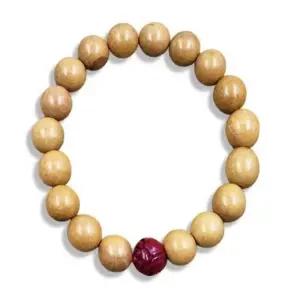 [라일리쥬얼리] Rly 복숭아 염주 우드 커플염주 여자염주팔찌 남자염주