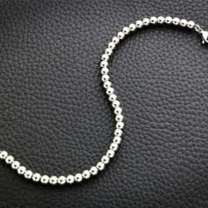 [라일리쥬얼리] Rly (4mm) 은볼팔찌 써지컬스틸 우정팔찌 커플팔찌