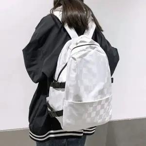 체커블 백팩 캐주얼 대학생 스쿨 가방
