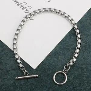 [라일리쥬얼리] Rly 남자 여자 커플팔찌 실버팔찌 체인팔찌 포인트팔찌