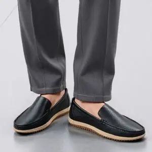 남자 소가죽 슬립온 캐주얼 정장 신발