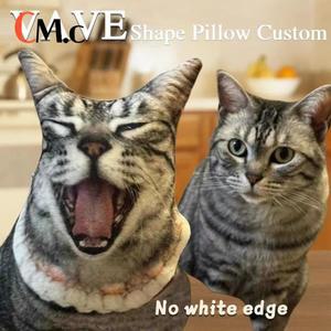 수유쿠션사진 사용자 정의 모양 베개 케이스 DIY 애완 동물 쿠션 장난감 인형 박제 고양이 그림 소파 자동