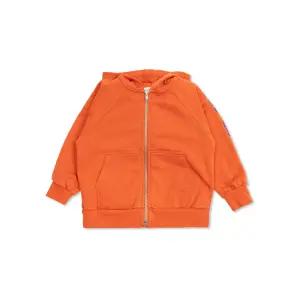 [BOBO CHOSES] 키즈 로고 루즈핏 후드집업 오렌지 B126AC053 811
