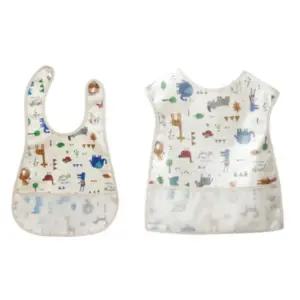 리에또 유아 방수 턱받이 조끼 세트 어린이집 준비물 BNS