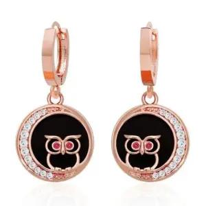 로즈골드귀걸이 로즈골드 루나아울 귀걸이 (gold-pin) 14K RS413