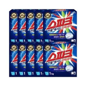 애경산업 스파크 1kg x 10개입 가루세제 세탁세제