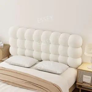 침대 헤드보드 귀여운 작은 눈덩이 소프트 쿠션 등받이 머리판