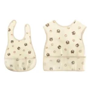 리에또 유아 이유식 방수 턱받이 조끼 세트 선물 X2 BNS