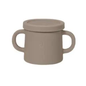 블루마마 유아컵 실리콘 뚜껑 머그컵 세트 베이지 BNA