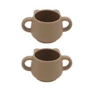 블루마마 자기주도 연습 유아컵 곰돌이 샌드베이지X2 BNA