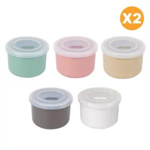 블루마마 유아식기 휴대용 도자기 밀폐 용기 도시락 BNA