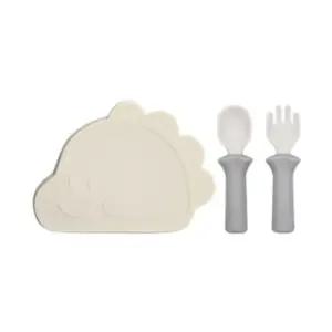 블루마마 실리콘 흡착식판 접시 그릇 이유식 스푼포크 BNA