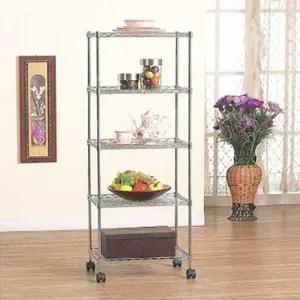 조립식앵글 이동식트롤리 수납함 틈새 모듈 5단 철제 펜트리선반