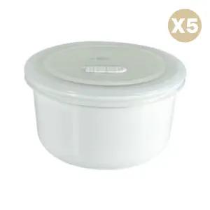 블루마마 유아식기 도자기 용기 백일 돌 선물 400mlX5 BNA