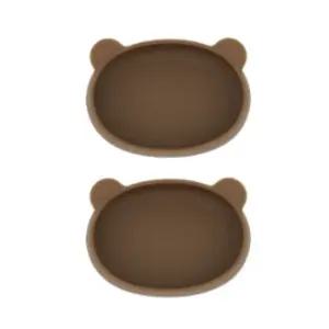 블루마마 실리콘 이유식기 그릇 간식볼 브라운 2개 BNA