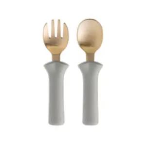 블루마마 유아 스푼 포크 세트 휴대용 케이스 그레이 BNA