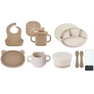 블루마마 이유식 실리콘 식기 출산 백일 돌 선물 세트 BNA