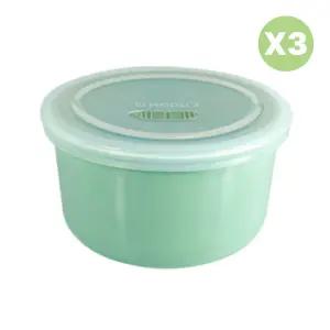 블루마마 도자기 이유식용기 도시락 3종 400ml 민트X3 BNA