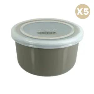 블루마마 도자기 용기 이유식 준비 돌 선물 400ml X5 BNA