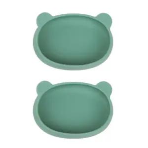블루마마 실리콘 이유식기 그릇 간식볼 민트 2개  BNA