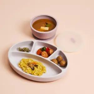 블루마마 유아식기 실리콘 흡착식판 볼 이유식 준비물 BNA