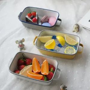 [퍼니메이커]법랑 깊은 오븐트레이 1P 인덕션 가능 뚜껑 그릇 접시 법랑트레이 법랑그릇 법랑용기 사각트레