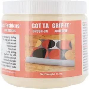 그립 잇 논슬립 러그 고정용 껌 16온스 - 안전하고 사용하기 쉬우며 세탁기와 건조기 안전 뒷면 천연