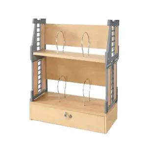 책상 위 서랍 책꽂이 노트 필기구 정리 2단